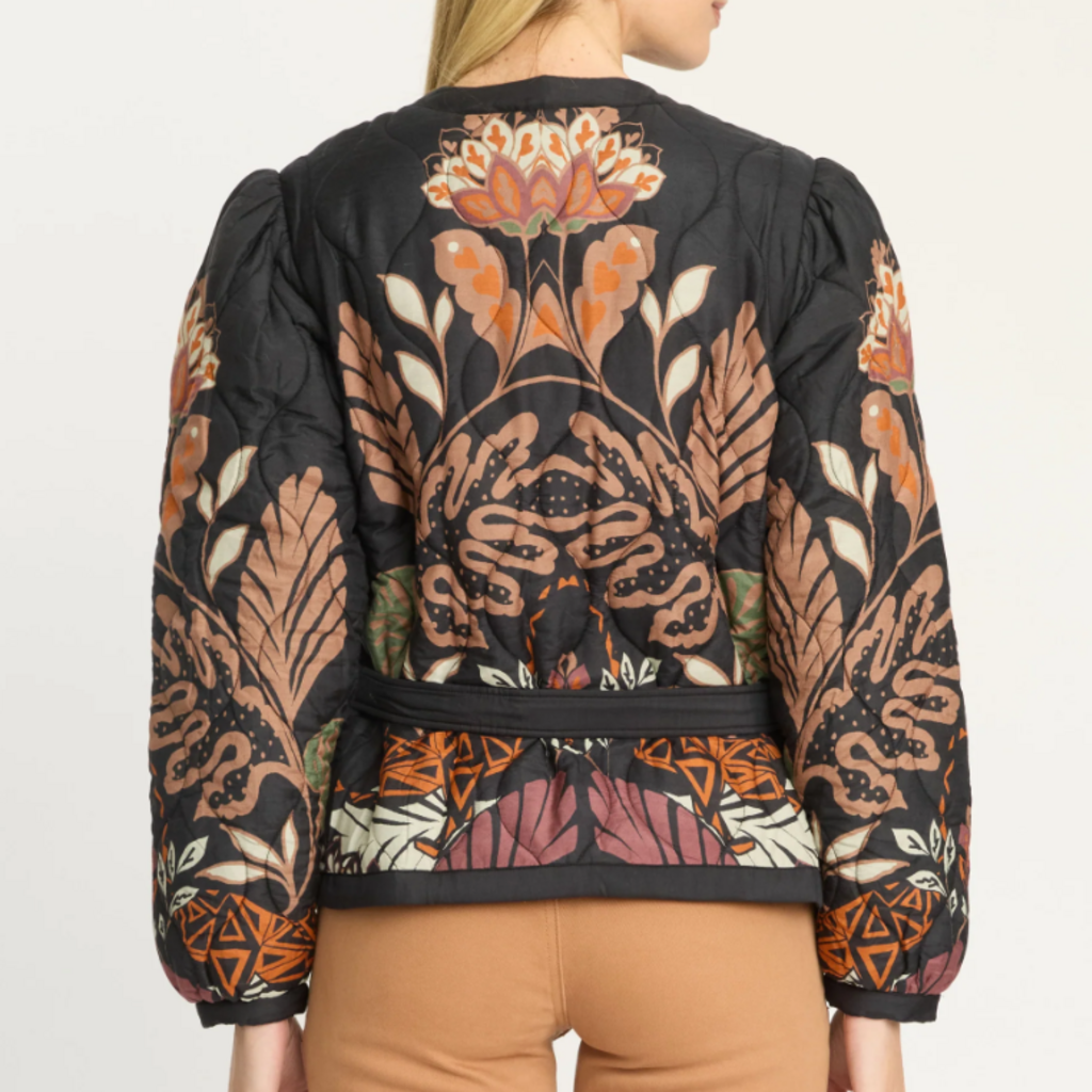 CABALLERO CROUCHING CHEETAH BLACK  EMBER REVERSIBLE JACKET