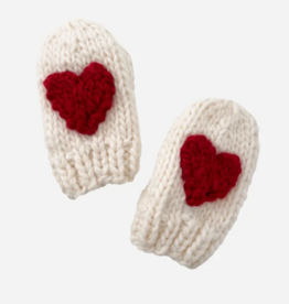 The Blueberry Hill Heart Mittens Red
