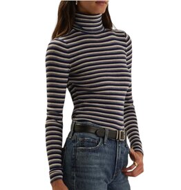 FAVORITE DAUGHTER THE AMELIA CREWNECK TOP MIDNIGHT STRIPE