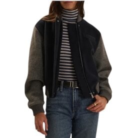 FAVORITE DAUGHTER THE STUDIO BOMBER NAVY GREY