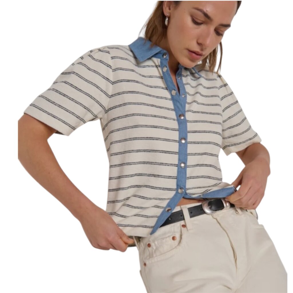 NATION LTD Zoe Blouse Tuscany Stripe