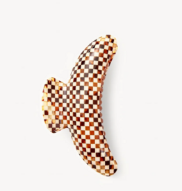 MACHETE Jumbo Heirloom Claw in Tortoise Checker