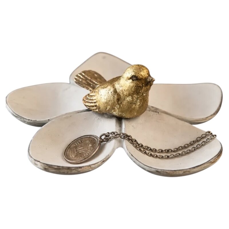 Vagabond Vintage Pewter Five Petal Jewelry/Coin Tray