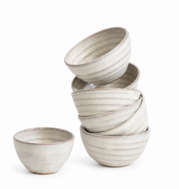 GRAVESCO POTTERY Artist Choice Little Bowls Off-White