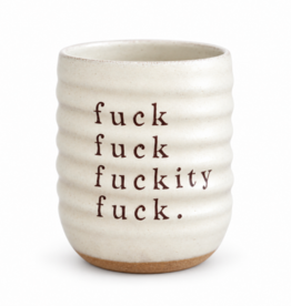 GRAVESCO POTTERY Fuck Fuck Fuckity Fuck Everyday Tumbler in Cream