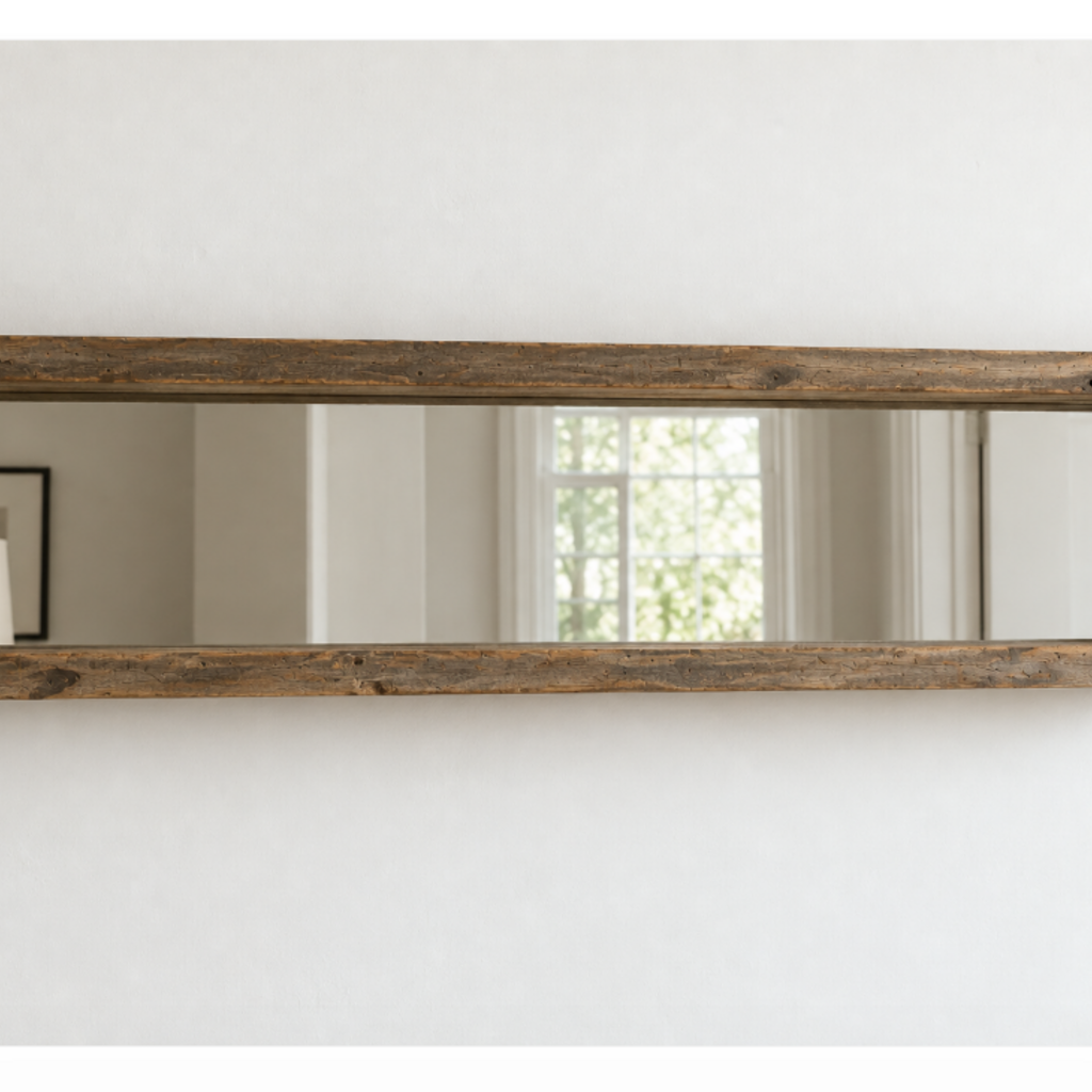 Ingram Mirror, Reclaimed Wood Long