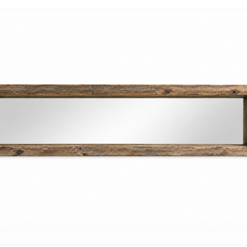 Ingram Mirror, Reclaimed Wood Long