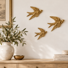 Vagabond Vintage Resin Bird Wall Décor Small