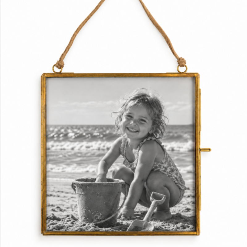 Sugarboo Brass Frame 7"x7" Square