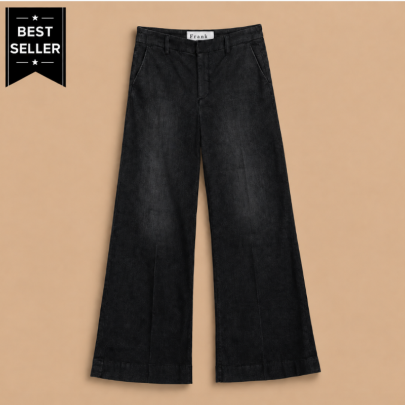 Frank & Eileen West Village NYC Trouser Washed Black Denim