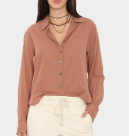 XIRENA BOWIE SHIRT GINGER BROWN