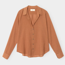 XIRENA BOWIE SHIRT GINGER BROWN