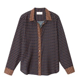 XIRENA BEAU SHIRT NAVY DIAMOND