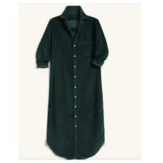 Frank & Eileen RORY Maxi Shirtdress Italian Cord Peacock