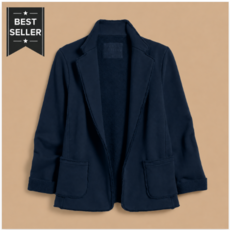 Frank & Eileen Dublin Sweatshirt Blazer Classic Navy