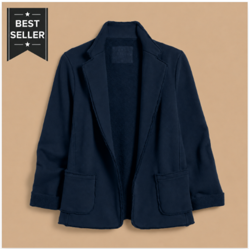 Frank & Eileen Dublin Sweatshirt Blazer Classic Navy