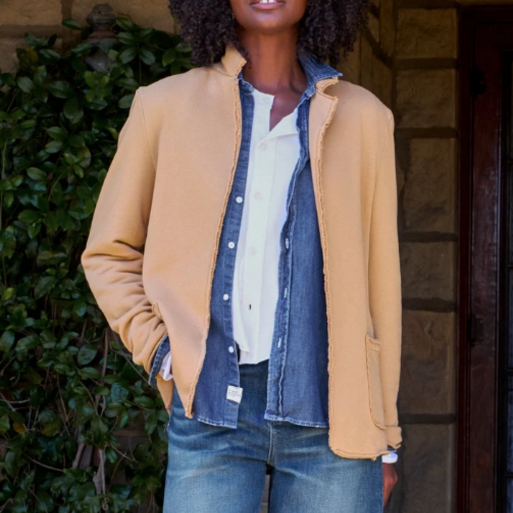 Frank & Eileen Mini Belfast Sweatshirt Peacoat Camel
