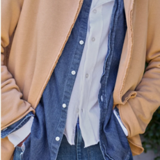 Frank & Eileen Mini Belfast Sweatshirt Peacoat Camel