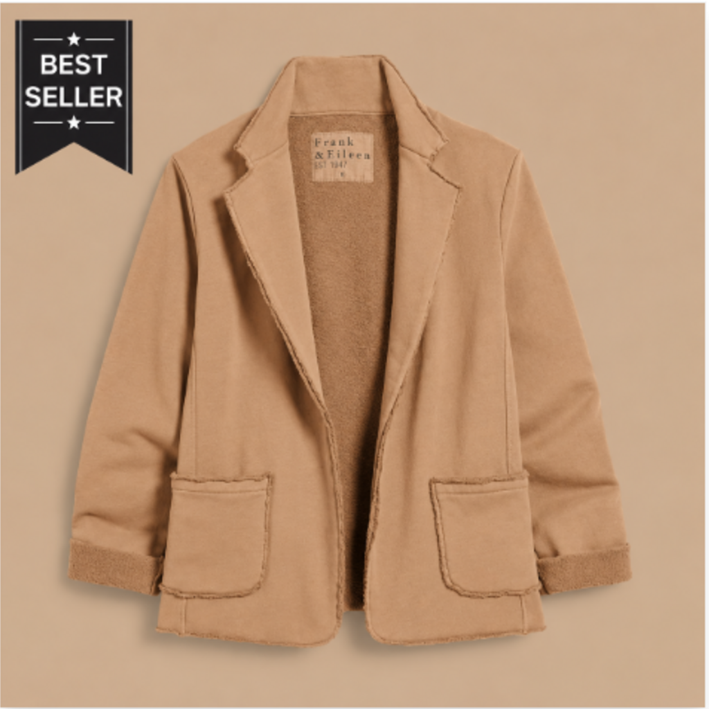 Frank & Eileen Mini Belfast Sweatshirt Peacoat Camel