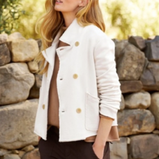 Frank & Eileen Mini Belfast Sweatshirt Peacoat VINTAGE WHITE