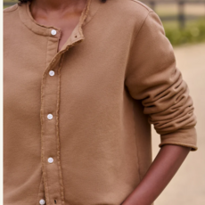 Frank & Eileen Jackie Sweatshirt Cardigan Camel