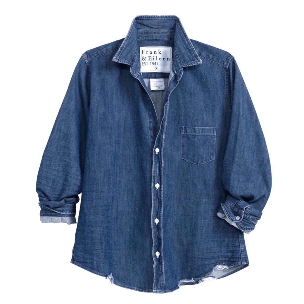 Frank & Eileen BARRY Distressed Indigo Washed Denim