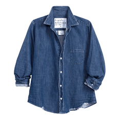 Frank & Eileen BARRY Distressed Indigo Washed Denim