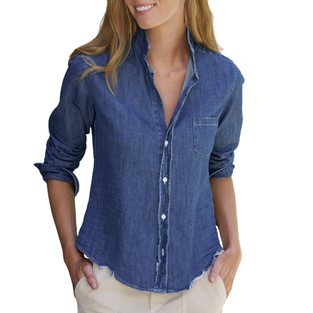 Frank & Eileen BARRY Distressed Indigo Washed Denim