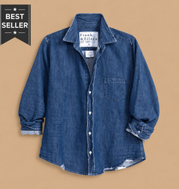 Frank & Eileen BARRY Distressed Indigo Washed Denim
