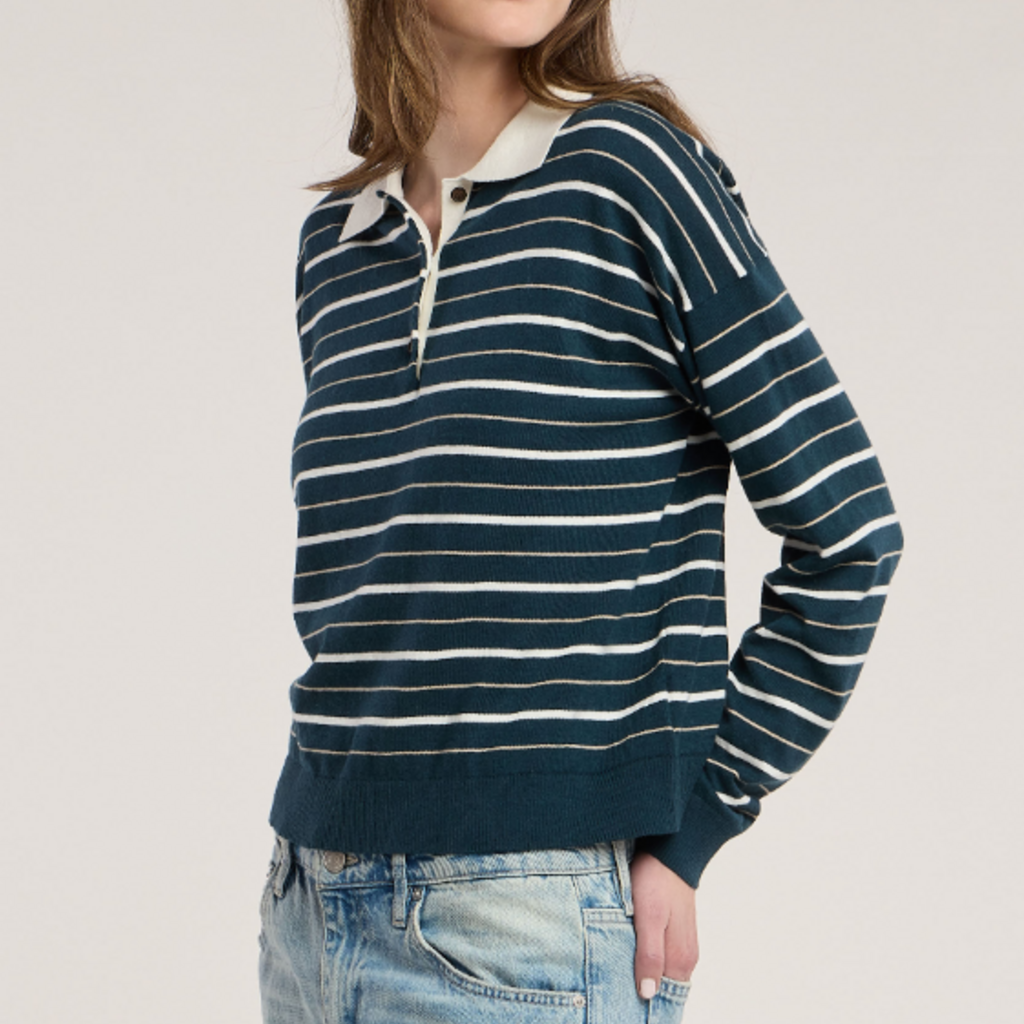 Velvet KAELIN Striped Rugby Multi Stripe