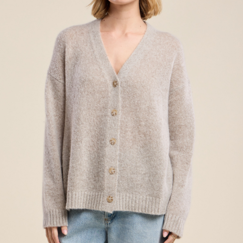 Velvet LEAH Oatmeal Cashmere Blend Sweater