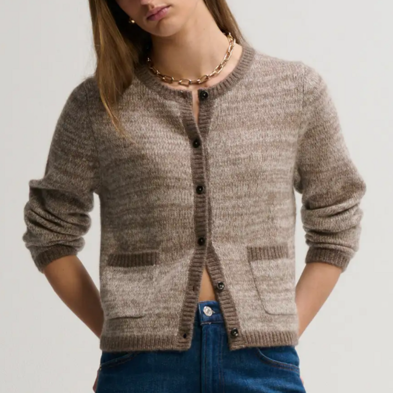 Margaret O'Leary COCO CARDIGAN HAZELNUT
