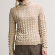 Margaret O'Leary 3D TNECK ALMOND