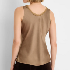 NIC+ZOE DAY GLOSS LACE TRIM HAZELNUT
