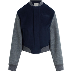 FAVORITE DAUGHTER THE STUDIO BOMBER NAVY GREY