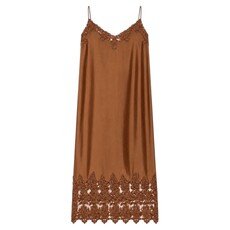 The Great 100% SILK THE LEGACY DRESS CHOCOLATE