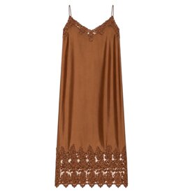 The Great 100% SILK THE LEGACY DRESS CHOCOLATE