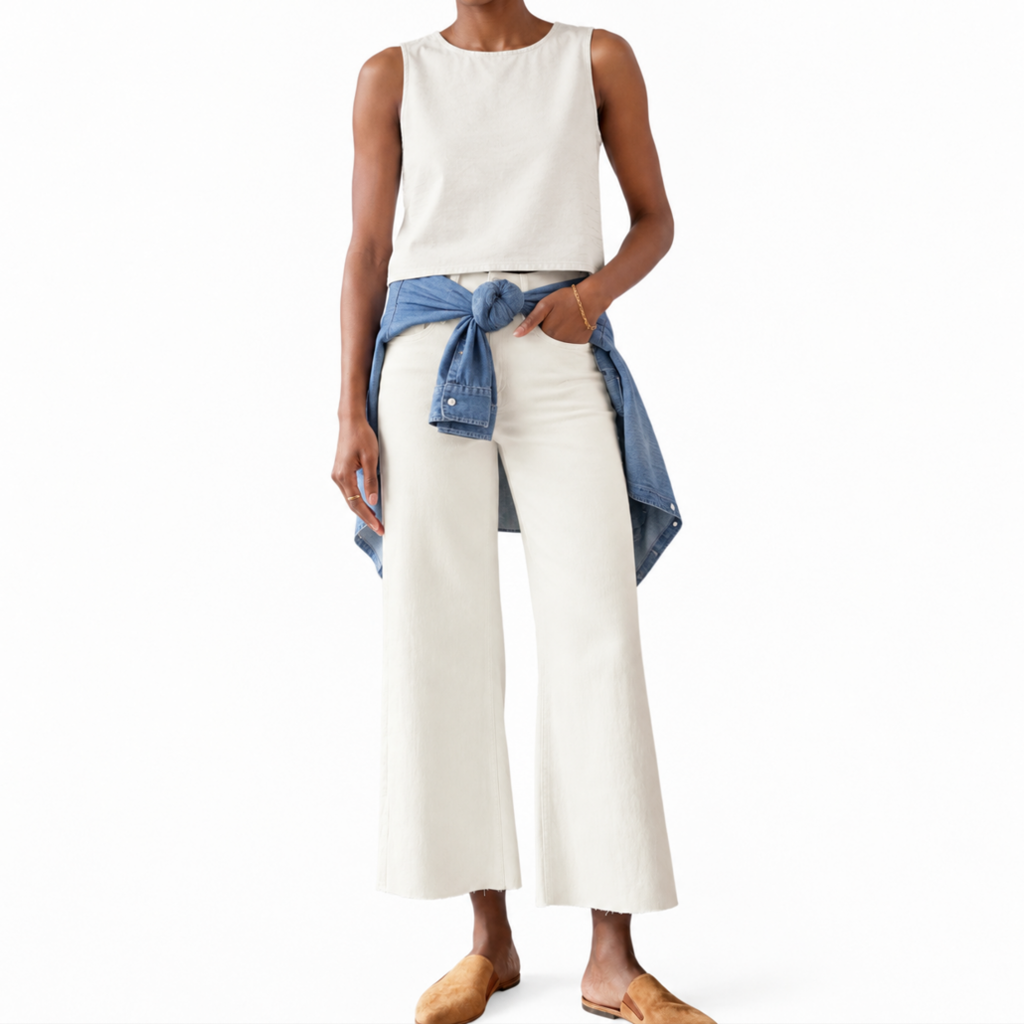 Frank & Eileen GALWAY Wide-Leg Jean Natural