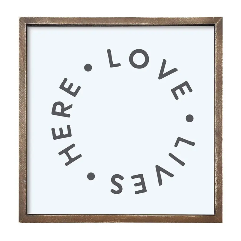 Santa Barbara Design Studio 22 SQ Wood Sign-Lve Lives Here
