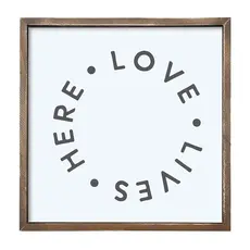 Santa Barbara Design Studio 22 SQ Wood Sign-Lve Lives Here