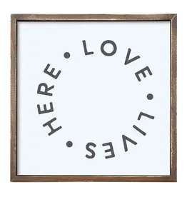 Santa Barbara Design Studio 22 SQ Wood Sign-Lve Lives Here