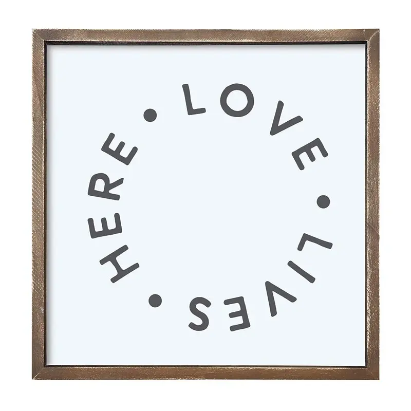 Santa Barbara Design Studio 22 SQ Wood Sign-Lve Lives Here