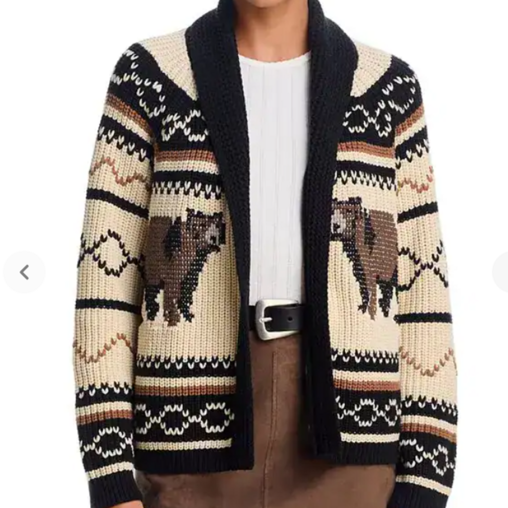 The Great THE BEAR LODGE CARDIGAN BLACK