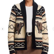 The Great THE BEAR LODGE CARDIGAN BLACK