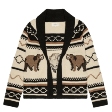 The Great THE BEAR LODGE CARDIGAN BLACK