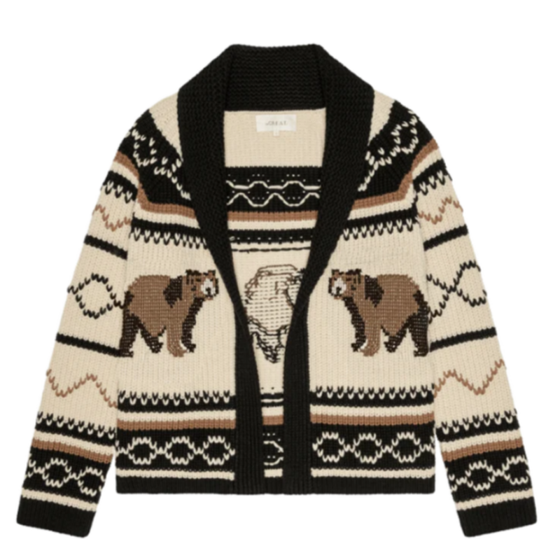 The Great THE BEAR LODGE CARDIGAN BLACK