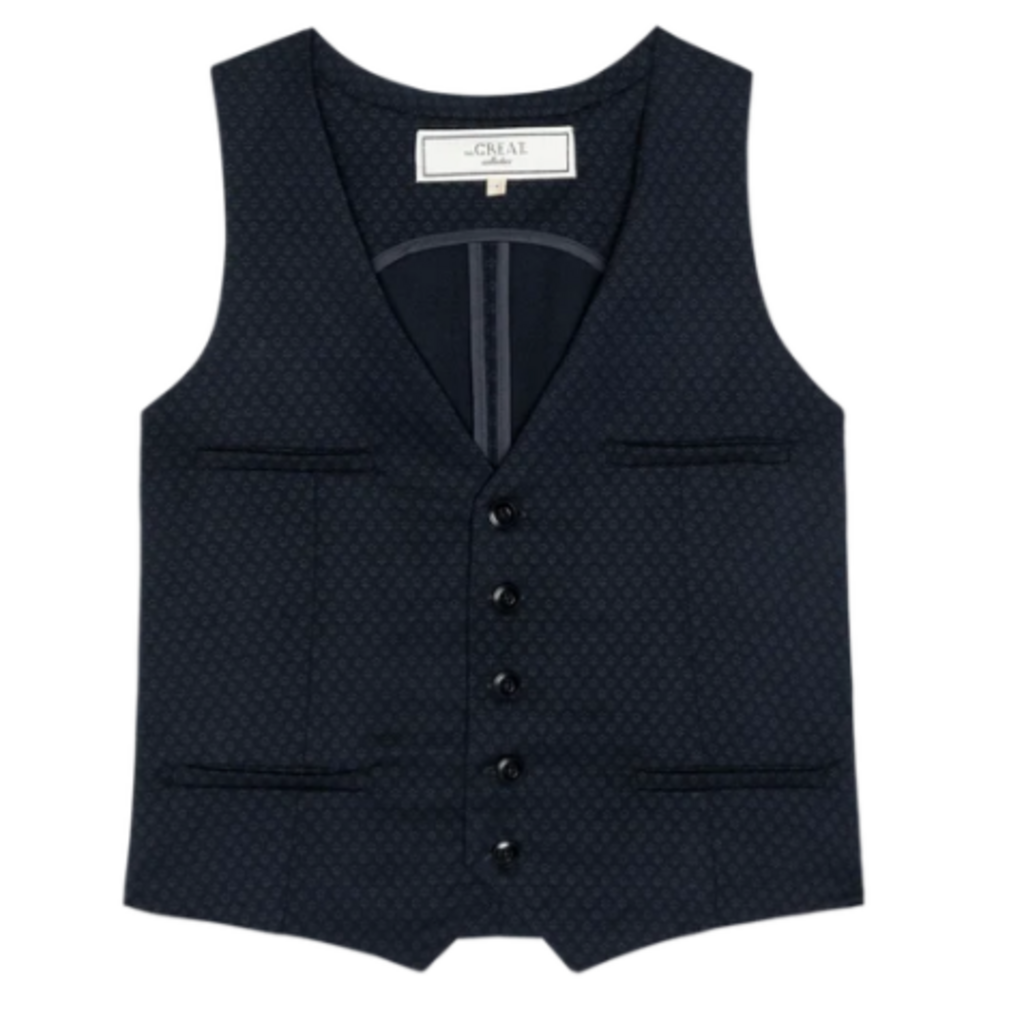 The Great THE SUIT VEST NAVY