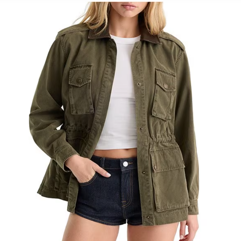 Good American THE FIELD JACKET TEA BARK