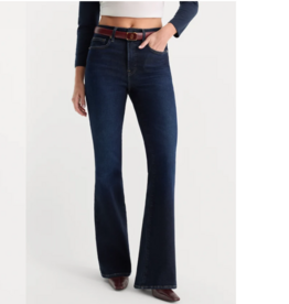Good American SOFT TECH GOOD LEGS FLARE JEANS INDIGO