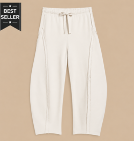 Frank & Eileen Bibi Barrel Leg Sweatpant VINTAGE WHITE